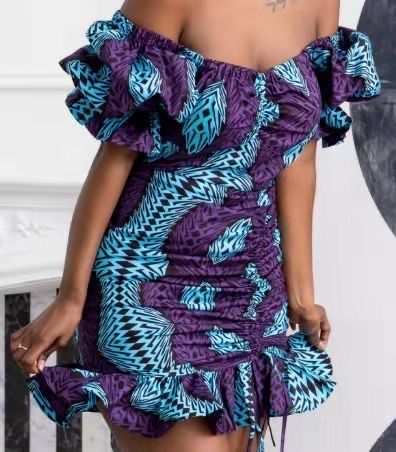 Purple Ankara, Short Ankara Dress, African Fabric Dress, African Print Dress Ankara, Thanksgiving Fashion, African Print Clothing, Best African Dresses, Short African Dresses, African Dresses Modern