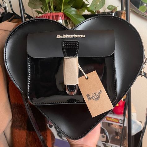 Dr. Marten heart bag Doc Marten Bag, Doc Martens Bag, Dr Martens Bag, Doc Marten, Clothing Aesthetic, Heart Bag, Handbag Heaven, Spring Wardrobe, Doc Martens