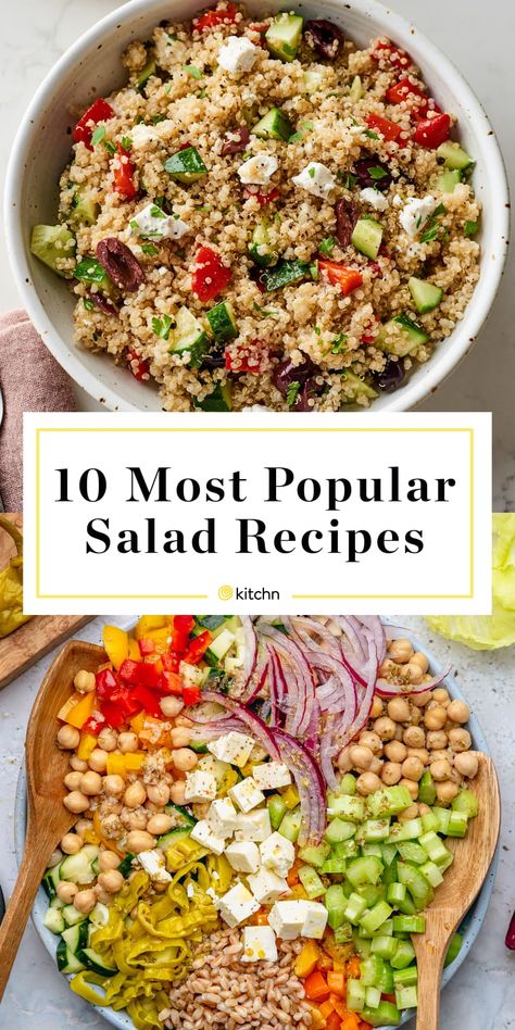 Popular Salads, Best Salads Ever, Recipes Unique, Classic Cobb Salad, Fancy Salads, Unique Salad, Chopped Salad Recipes, Crunchy Salad, Hearty Salads