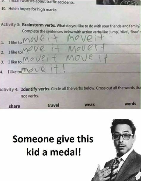 Student Funny Memes, Funny Kid Answers, Funny Test Answers Student, Funniest Kid Test Answers, Meme School, Funny School Answers, Funny Test Answers, Laughing Funny, Funny School Pictures