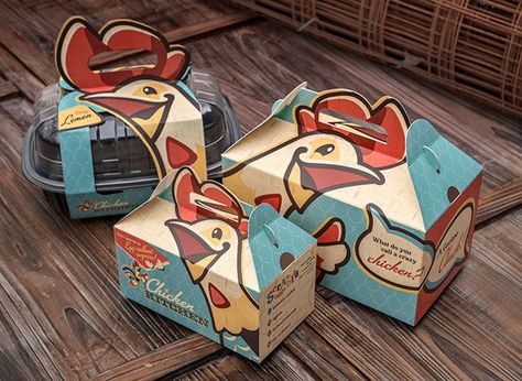 Burger Chicken, Chicken Brands, Chicken Boxes, Interesting Packaging, Takeaway Packaging, Chicken Logo, Egg Packaging, Chicken Kitchen, Chicken Shop