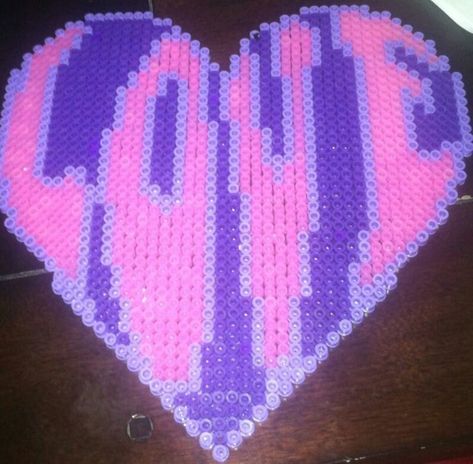 Perler Beads Valentines, Perler Beads Valentines Day, Bead Portrait, Hama Bead, Hama Beads Patterns, Bead Ideas, Perler Bead Patterns, Bead Patterns, Perler Bead