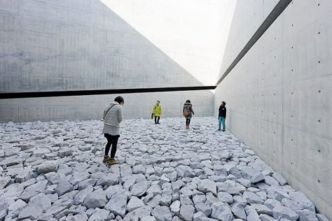 Chichu Art Museum by Tadao Ando Chichu Art Museum, Koshino House, Ando Architecture, Tadao Ando, Architecture Wallpaper, Japanese Architect, Architectural Section, Zaha Hadid Architects, Art Sites