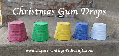 Christmas Gum Drops – Experimenting with Crafts Gum Drop Christmas Decorations, Gumdrop Outdoor Decorations, Giant Gum Drops Diy, Diy Gum Drop Lights, Diy Gum Drops, Outdoor Gumdrop Decoration Diy, Diy Gumdrops Decorations, Life Size Gum Drops Candy Land, Christmas Music Videos