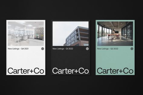 Carter+Co - Mast Real Estates Design, Real Estate Branding, Real Estate Agency, Creative Posters, Design System, Commercial Real Estate, Shades Of Black, Identity Design, Being A Landlord