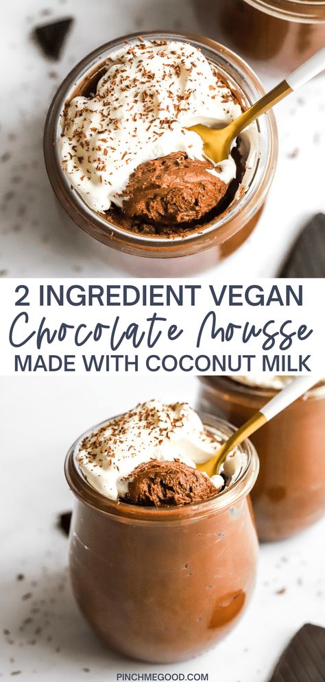 Vegan Chocolate Mouse, Coconut Milk Recipes Dessert, Vegan Dessert Chocolate, Coconut Milk Dessert, Coconut Milk Pudding, Milk Recipes Dessert, Healthy Chocolate Mousse, Coconut Milk Chocolate, Easy Chocolate Mousse