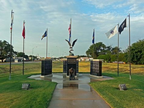 Buffalo Oklahoma Veterans Memorial Park..... my shadow on the side of the road just outside Buffalo, Oklahoma Dodge City, My Shadow, Dust Bowl, Veterans Memorial, Memorial Park, Day Plan, Graveyard, Law Enforcement, Oklahoma