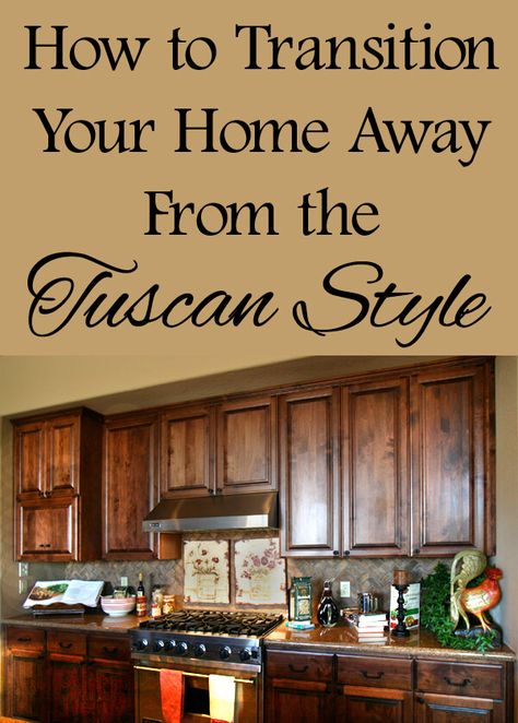 how to transition your home away from Tuscan style. Home inspo. Room ideas. Home decor. Room decor. Home. House interior. modern tuscan decor. kitchen inspo. kitchen ideas. Updating Tuscan Style, Tuscan Style Decorating, Style Toscan, Tuscan Living Rooms, Travertine Floor Tile, Tuscany Decor, Tuscan Bathroom, Modern Tuscan, Tuscan Style Homes