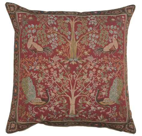 New! Tree In Red 1 was just added to eBay. Check it out! #eBay #eBaySeller Red Couch Pillows, Tree Of Life Tapestry, Red Tapestry, French Pillows, French Tapestry, Tapestry Cushion, Tapestry Pillow, Red Cushions, Throw Pillow Inserts