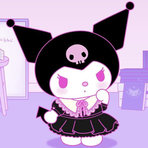 Kuromi Pics, Blue Aesthetic Grunge, College Inspiration, Cute Kuromi, Kuromi Sanrio, Hello Kitty Aesthetic, Sanrio Kuromi, Hello Baby, Pretty Dress