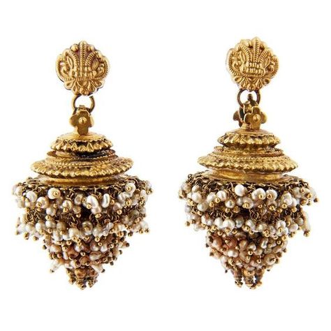 Temple Jwellary, Ladies Jewellery, Ear Crawlers, Gold Jewelry Simple Necklace, Jewelry Designing, Indian Jewellery Design Earrings, Antique Jewelry Indian, Antique Gold Jewelry, Gold Jewelry Simple