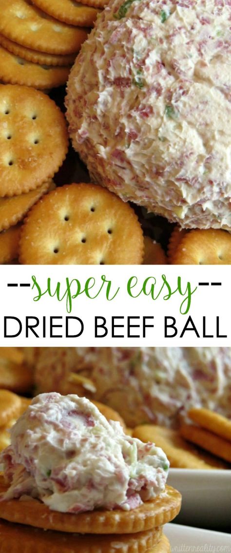 Dried Beef Ball Recipe - Written Reality Beef Balls Recipe, Bruschetta Board, Beef Ball, Fingerfood Recipes, Cream Cheese Appetizer, Dried Beef, Easy Finger Food, Cheese Appetizer, Chipped Beef