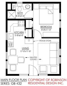 I'm just looking for general ideas.. Small Guest House, Garage Layout, Cottage Floor Plan, Cottage Flooring, Guest House Plans, House Images, Mini Loft, Interior Design Layout, Cottage Floor Plans