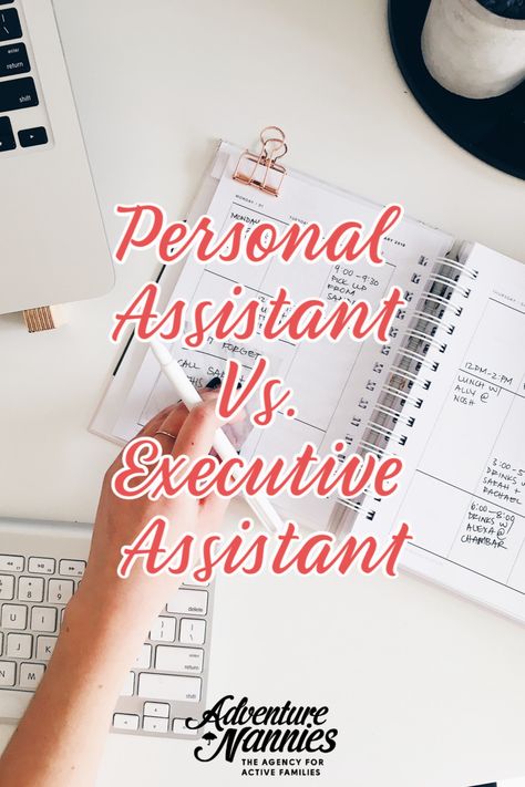 Assistants are some of most important people in our lives and ones that keep our lives in motion and in check! Lots of confusion with the assistants' title so we are going to explain what are the differences between personal and executive assistant.  #adventurenannies #executiveassistant #personalassistant #assistant #nanny #assistants What Does A Personal Assistant Do, Celebrity Personal Assistant, How To Be A Personal Assistant, Admin Assistant Aesthetic, Personal Assistant Tips, Executive Assistant Aesthetic, Personal Assistant Quotes, Executive Assistant Organization, Personal Assistant Outfit