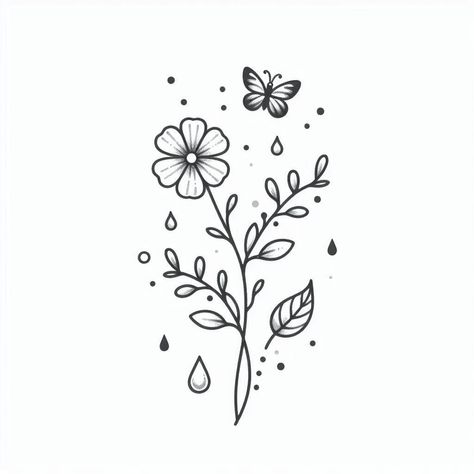 Buttercup Tattoo, Flower Line Drawing, Buttercup Flower, Flower Drawing Tutorials, 1000 Life Hacks, Shoulder Tattoos, Doodle Ideas, Book Marks, Journaling Ideas