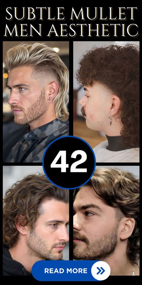 Check out these 42 subtle mullet ideas for men that are perfect for adding a modern twist to a classic hairstyle. Discover how to style your mullet for a sleek, understated look. #MulletHair #MensHairstyles #SubtleStyle Nice Mullet Hairstyle Mens, Men’s Hair Mullet, Mens Long Mullet, Mullet Men Aesthetic, Soccer Mullet, Hairstyles For Men Mullet, Modern Mullet Straight Hair Men, Modern Mullet For Men With Straight Hair, Modern Mullet Mens Short