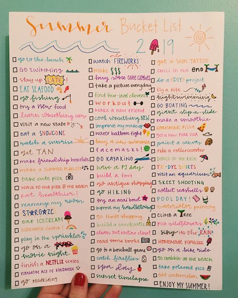 Bucket list! Bucket List Board Diy, Summer Bucket List Paper, Unique Summer Bucket List, Buket List 2023, Summer Bucket List Design, Bucket List Design Ideas, Summer Bucket List Poster, Aesthetic Lists, Summer Bucket List 2023