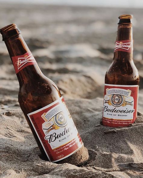 One isn’t enough ☀️🍻🔙 . . . . . . . . . . . . . . . . . . . . . . . . . . #summer #lifestyle #beach #beer #budweiser Beer Beach Photography, Summer Beer Photography, Budweiser Photography, Beach Beer Photography, Beer Photography Photo Ideas, Beer At The Beach, Beer On The Beach, Beer Budweiser, Refreshing Drinks Alcohol