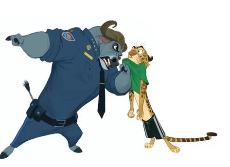 Kosperry Art, Zootopia Concept Art, Cory Loftis, Chief Bogo, Character Design Disney, Zootopia Characters, Anthropomorphic Animals, Zootopia Art, Disney Concept Art