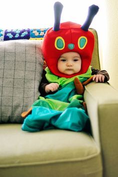 Hungry Caterpillar Outfit, Very Hungry Caterpillar Costume, Halloween Costume Winners, Hungry Caterpillar Costume, Caterpillar Costume, Hungry Caterpillar Party, Animal Costumes, The Very Hungry Caterpillar, Very Hungry Caterpillar