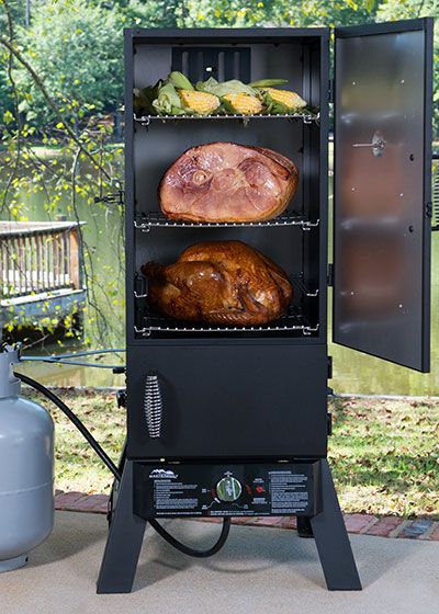 Start a new tradition this holiday season when you cook your holiday dinner in a smoker. Smoked turkeys and other foods come out juicy, tender and delicious. Click through for the recipe for “Dadgum Good” Smoked Turkey. Smoker Recipes Electric, Gas Smoker, Propane Smokers, Meat Smoker, Smoker Cooking, Electric Smoker, Bbq Smokers, Turkey Dinner, Smoker Recipes