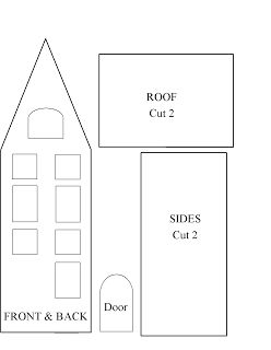 Cart Before The Horse: MORE Little Houses for You and Me Gingerbread House Template Printable, Cardboard Gingerbread House, Gingerbread House Patterns, Paper House Template, Gingerbread House Template, Cool Gingerbread Houses, Jul Diy, House Template, Pottery Houses