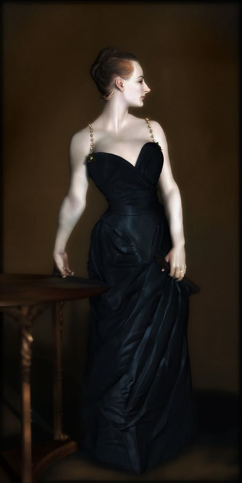 Madame X, J. Mark on ArtStation at https://www.artstation.com/artwork/L4N8R Zbrush Models, Zbrush Character, Digital Sculpting, Representational Art, 3d Sculpture, John Singer Sargent, Art 3d, Character Modeling, 3d Characters