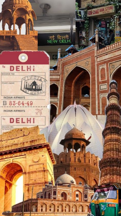 #delhi New Delhi Illustration, Delhi Aesthetic Wallpaper, Agra Aesthetics, New Delhi Aesthetic, Delhi Wallpaper, Shuffles Ideas, Delhi Trip, Advertising Collage, Delhi Aesthetic