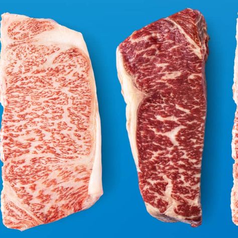 Your favorite method for cooking steak may not be the best choice for this ultra-rich and tender meat. We show you how to cook both Japanese and American Wagyu to perfection. Wagyu Strip Steak Recipe, Wagyu Recipes, Beef Top Round Steak, Wagyu Ribeye, Ny Steak, Strip Steak Recipe, Top Round Steak, Cooking Steak, Wagyu Steak