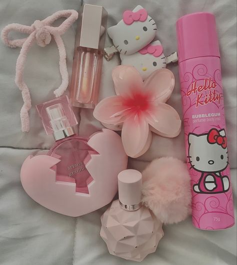 Hello Kitty Hibiscus, Thank U Next Perfume, Hello Kitty Hair Clips, Hello Kitty Perfume, Pink Essentials, Next Perfume, Hello Kitty Hair, Thank U Next, Kitty Items