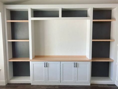 Closet Factory Utah on Instagram: “This entertainment center came together wonderfully! #closetfactoryutah #closetfactoryslc #entertainmentcenter #builtinshelves” Entertainment Closet, Closet Factory, Bedroom Closets, Built In Shelves, Closet Designs, Teen Room, Dining Storage, Home Staging, Entertainment Center