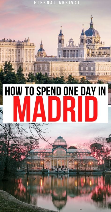 Wondering how to spend one day in Madrid, Spain? This 24 hours in Madrid itinerary will help! Things to do in Madrid | top things to do in Madrid in 24 hours | Madrid one day itinerary | Madrid Spain one day | Madrid things to do in one day | One day Madrid Spain | One day Madrid itinerary | 1 day Madrid itinerary | 1 day in Madrid itinerary | Madrid travel guide | things to do in Madrid Spain | Madrid bucket list | top things to do in Madrid in one day | Madrid 24 hour itinerary | Madrid day 3 Days In Madrid Spain, One Week In Madrid, One Day In Madrid, Day Trips From Madrid Spain, Day Trips From Madrid, Madrid Itinerary, Spain Travel Outfits, Spain Road Trip, Spain Madrid