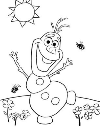 Olaf Fargelegging For Barn, Frozen Printables, Frozen Coloring Pages, Summer Coloring Pages, صفحات التلوين, Frozen Princess, 캐릭터 드로잉, Frozen Disney, Digi Stamp