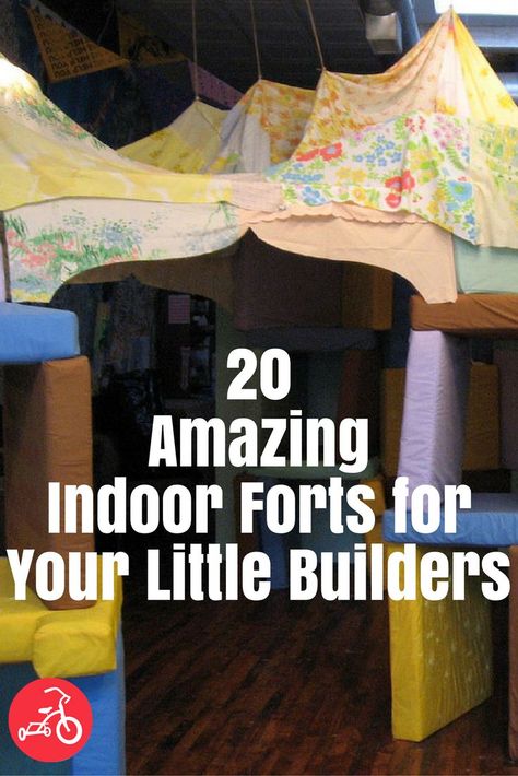 Fort Ideas Indoor, Forts For Kids, Fort Night, Indoor Forts, Fort Ideas, Diy Fort, Play Fort, Red Tricycle, Kids Forts