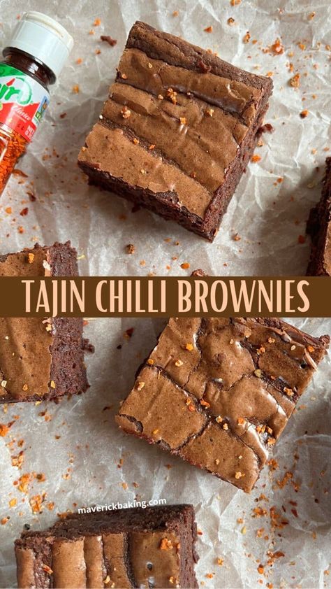 Tajin Chilli Brownies – Maverick Baking Mexican Spice Mix, Tajin Recipes, Mexican Chilli, Mexican Seasoning, Double Chocolate Brownies, Mexican Spices, No Bake Brownies, Brownie Bites, Brownie Batter