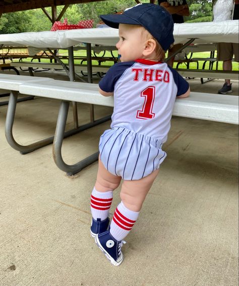 #rookieoftheyear #1st #birthday #baseballtheme Rookie Year First Birthday Outfit, Rookie Of The Year Outfit, Rookie Year First Birthday, 1st Birthday Baseball, 30th Birthday Decorations, 1st Birthday Party Themes, Rookie Of The Year, First Birthday Outfit, Baseball Theme