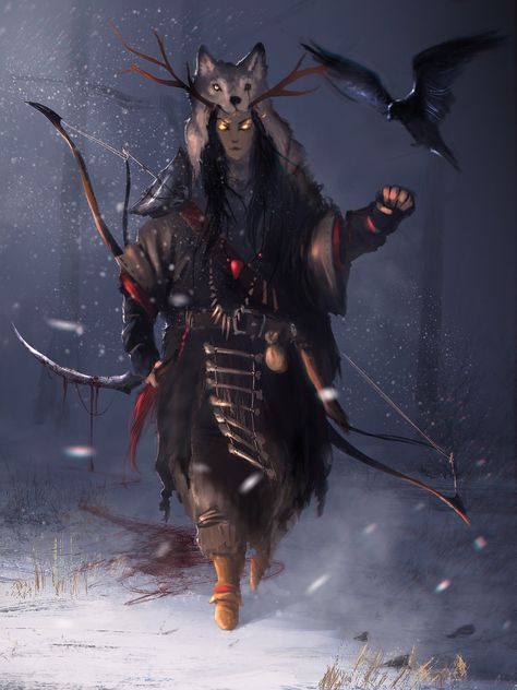 Forest Hunter, Dnd Druid, Adventure Rpg, Art Landscapes, Dungeons And Dragons Characters, Female Character, Fantasy Warrior, Character Ideas, Fantasy Inspiration