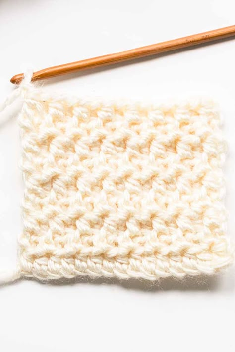 Third Loop Half Double Crochet, Crochet Front Post Double Crochet, Half Double Crochet Front Loop Only, Wide Double Crochet Stitch, Half Double Crochet Stitch Variations, Hdc Crochet Tutorial, Double Layer Crochet, Double Crochet Stitch Tutorial, Amanda Crochets