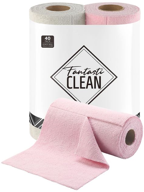 PRICES MAY VARY. [Easy-Dispense Cleaning Cloths] Quickly get a microfiber cloth from our easy-to-use rolls for immediate cleaning. Perfectly placed in any room for swift clean-ups [Perfect Alternative to Paper Towels] Each cloth is washable and reusable for up to 50 cycles. The thicker 300gsm microfiber towel offer a highly efficient cleaning solution [Exceptional Absorption] Tackle any mess, wet or dry. Our cloths boast the ability to absorb up to 7 times their weight in water, capturing more g Microfiber Towel Cleaning, Tiny Room, Efficient Cleaning, Reusable Paper Towels, Cleaning Cloths, Microfiber Towel, Microfiber Cleaning Cloths, Pink Room, Paper Towels