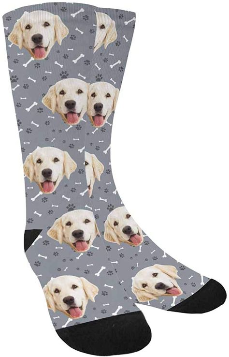 Face Socks, Personalized Socks, Dog Socks, Sock Animals, Custom Socks, Blue Crew, Socks For Men, Pet Photo, Product Ideas