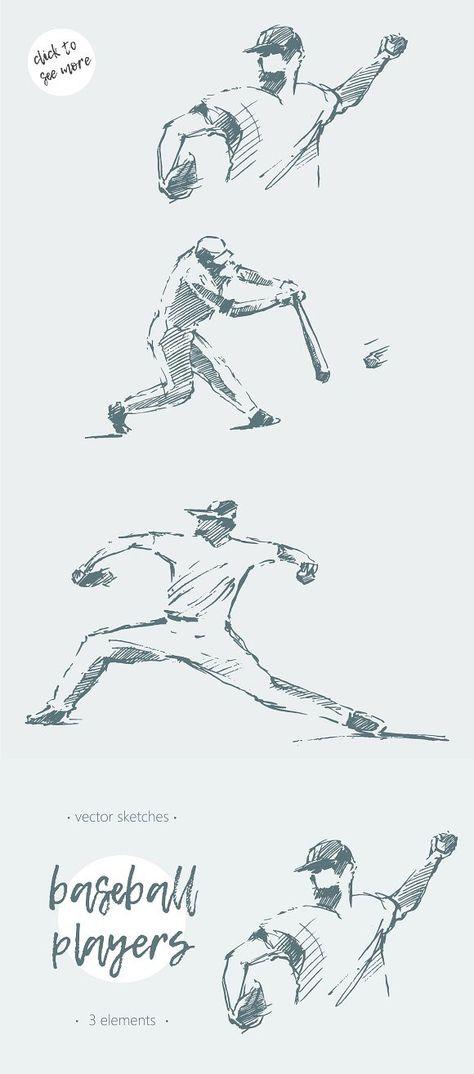 Baseball Pose Reference Drawing, Baseball Drawing Reference, Baseball Player Drawing, Baseball Sketch, Baseball Drawing, Bat Sketch, Baseball Drawings, Baseball Scrapbook, Baseball Batter