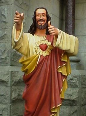 Buddy Christ, Cool Jesus, Silent Bob, Jesus Christ Superstar, George Carlin, Go To Movies, Jesus Images, Great Movies, Funny Signs