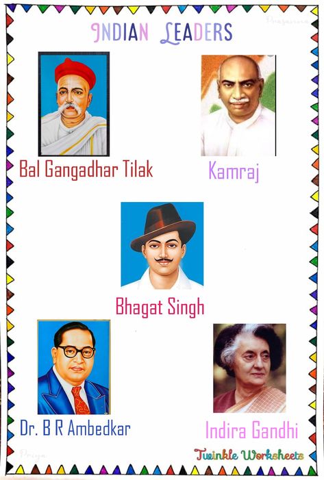 This worksheet is about identifying the name of the persons with their pictures. Have fun learning with us!. National Leaders Of India, National Leaders, Freedom Fighters Of India, Dictionary Skills, Indian Freedom Fighters, Happy Birthday Cake Pictures, Money Worksheets, Language Quotes, Art And Craft Videos