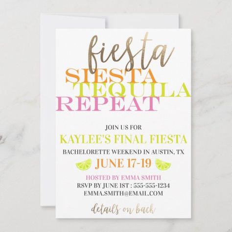 Final Fiesta Bright and Modern Bachelorette Party Invitation Margarita Bachelorette Party, Margarita Bachelorette, Bachelorette Card, Modern Bachelorette Party, Mexico Bachelorette Party, Mexico Bachelorette, Bachelorette Party Supplies, Bachelorette Party Invitation, Bachelorette Invitations