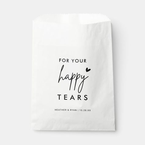 Happy Tears Wedding Tissues, Wedding Reception Modern, Wedding Day Signs, For Your Happy Tears, Wedding Tissues, Tissue Pack, Signs Wedding, Calligraphy Wedding, Calligraphy Styles