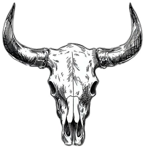 Bull Skull Drawing, Cowgirl Tattoos, Chest Tattoos, Spine Tattoo, Bull Skull, Skull Drawing, Bull Skulls, Black Ink Tattoos, Art Tattoos