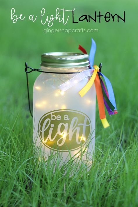 Ginger Snap Crafts: Be a Light Lantern & 5 More Girl’s Camp Craft Ideas {tutorial} Summer Camp Crafts For Teens, Yw Camp Themes 2023, Camping Crafts For Adults, Girls Camp Themes, Young Women Camp Crafts, Camp Craft Ideas, Sukkot Activities, Girls Camp Activities, Cricut Pins