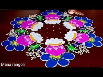 Rangoli Colours For Pongal, Colorful Kolam Designs, Big Rangoli Designs For Sankranthi, Mugulu For Sankranthi, Rangoli Sankranthi Design, Rangoli Designs Latest Sankranthi, Rangoli Designs Latest For Sankranti, Easy Rangoli For Sankranti, Pongal Dot Kolam