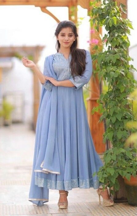 Pastel Salwar Suit Simple, Pastel Colour Anarkali Suits, Pastel Colour Kurtis For Women, Pastel Colour Anarkali, Pastel Churidar, Md Suits, Churidar Pattern, Casual Pakistani Outfits Simple, Onam Dress