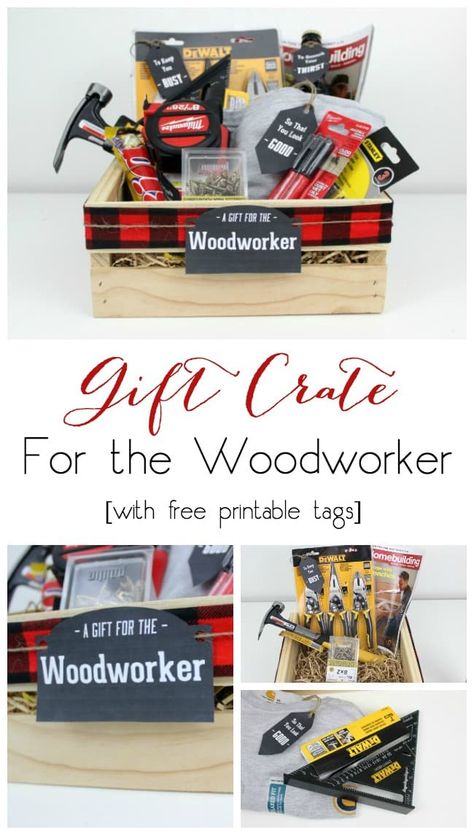 Instead of gift baskets, why not opt for the more manly Gift Crates for Guys on your list?! We have the perfect crate for any guy on your list, plus an amazing list of suggestions! #gifts #Christmas #guys #husband #boyfriend #men #giftsformen Gifts For Woodworkers, Diy Christmas Gift Basket Ideas, Diy Christmas Baskets, Coffee Lover Gifts Basket, Diy Spa Gifts, Holiday Cookie Gift, Movie Night Gift Basket, Christmas Gift Baskets Diy, Gift Baskets For Him